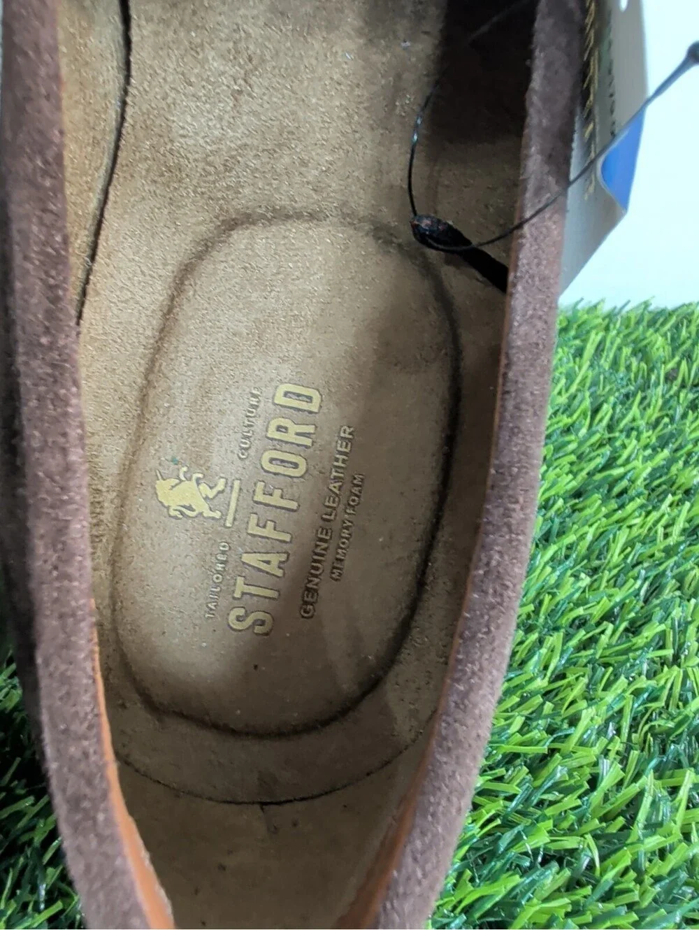 Stafford Digby Dark Brown Suede Loafer Men's Size 9M